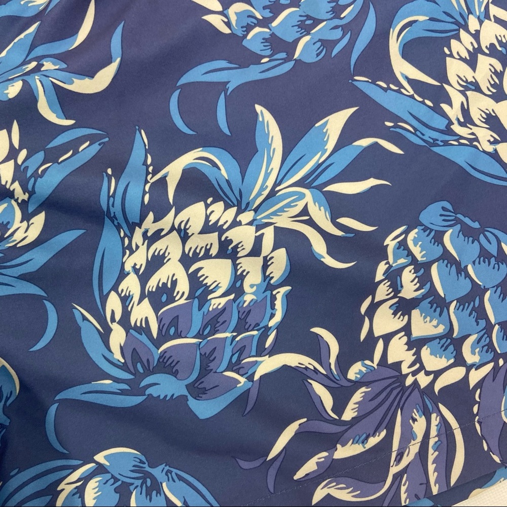 Brooks Brothers blue pineapple swim trunks NWOT. SIZE XL - Picture 3 of 9